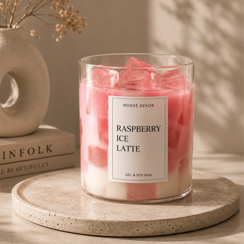 Norde Dekor Ice Latte Candle detail