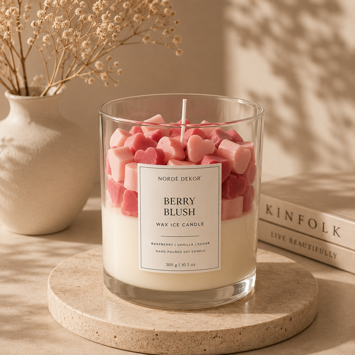 Norde Dekor Berry Blush Wax Ice Candle