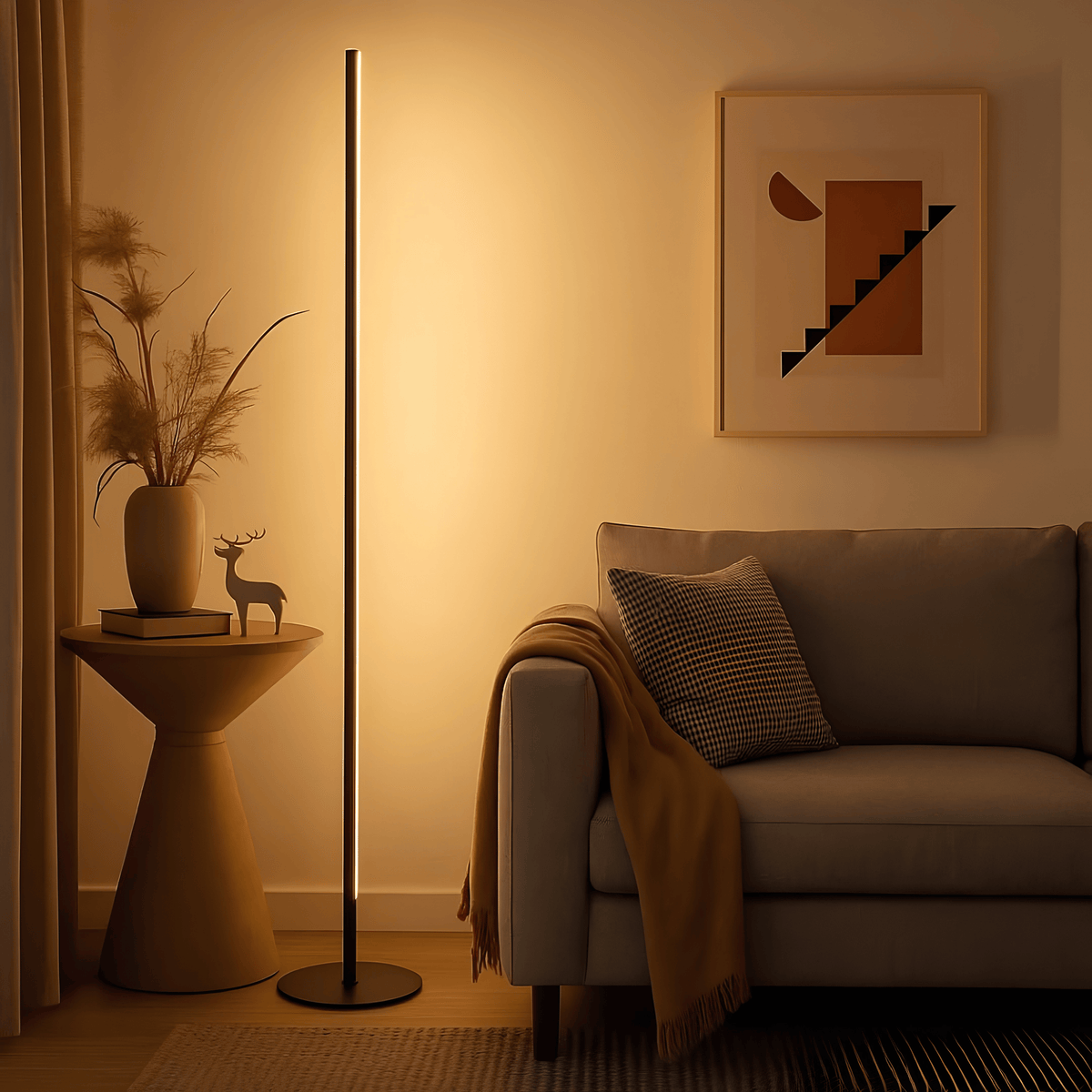 NORDÈ LUMEN™ Sculptural Line Floor Lamp