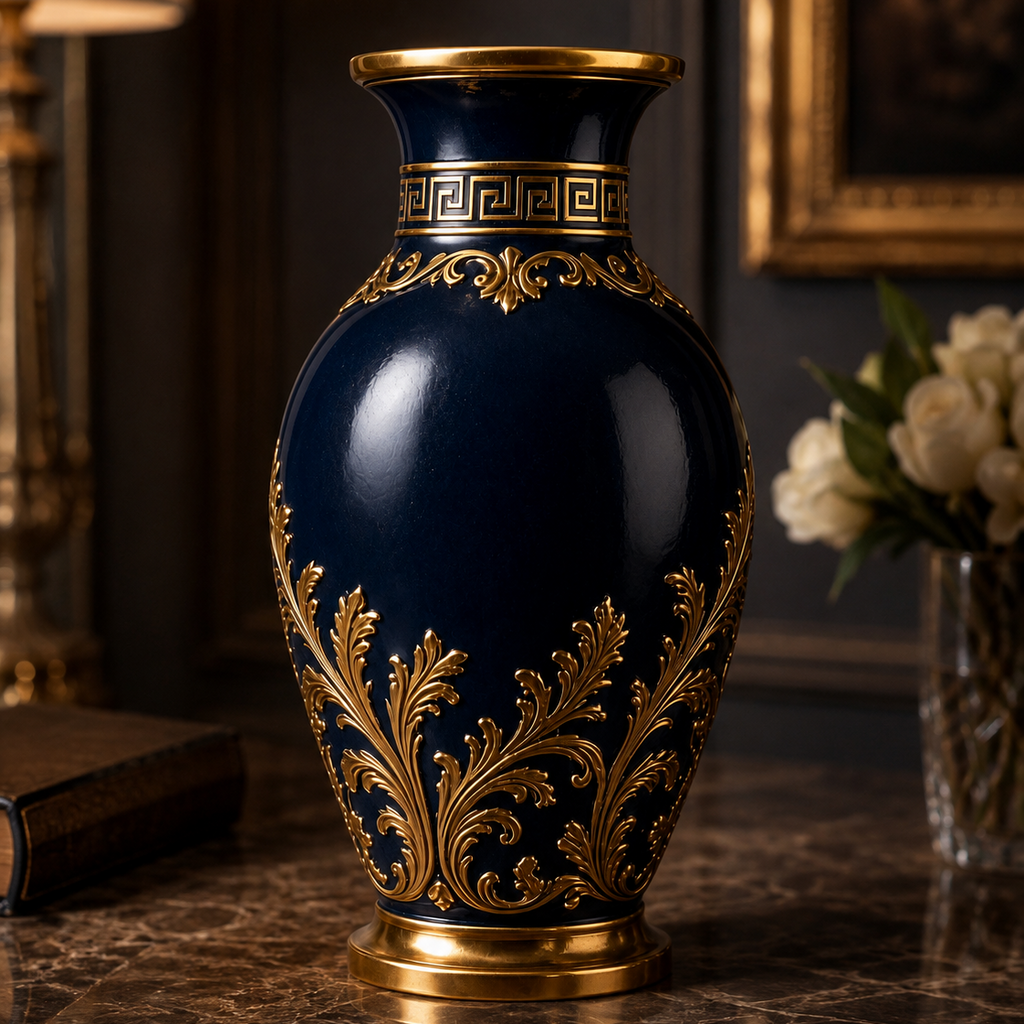 The Royal Blue Statement Vase