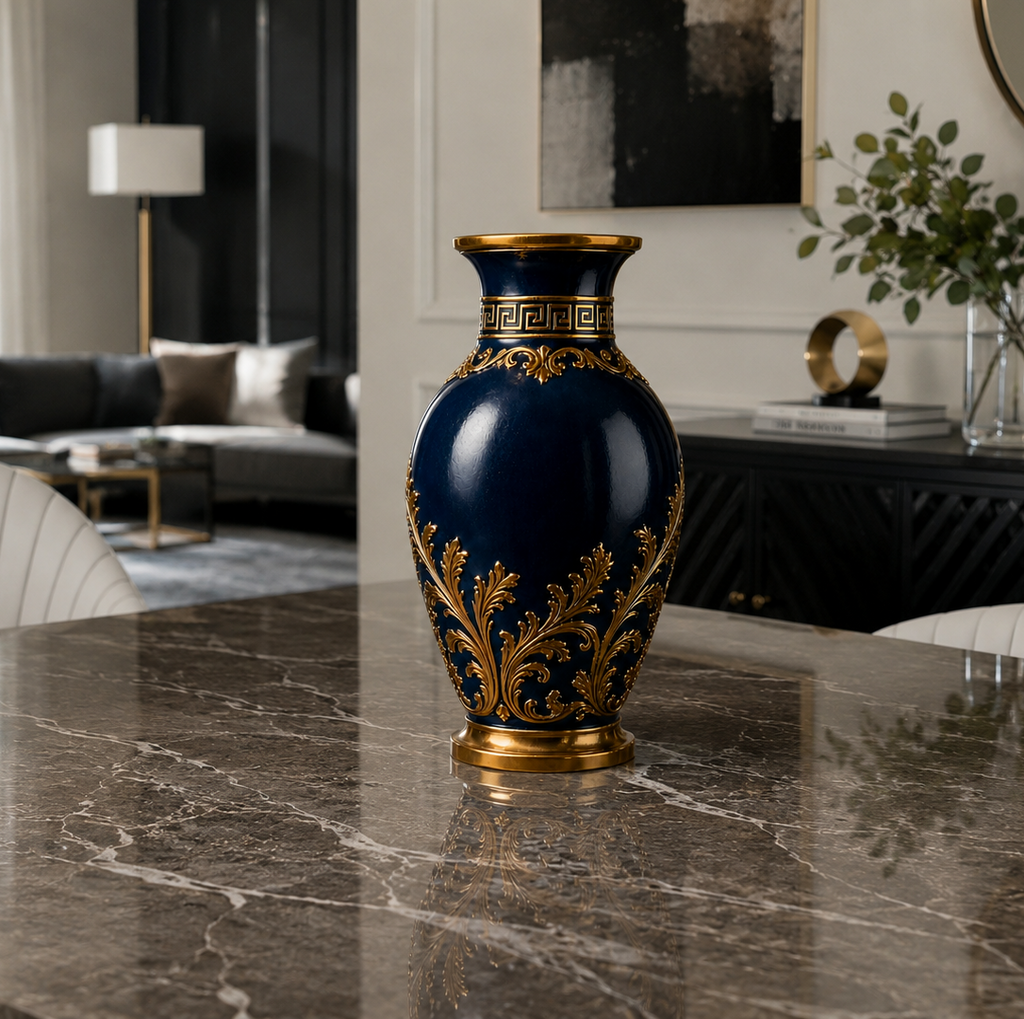 The Royal Blue Statement Vase