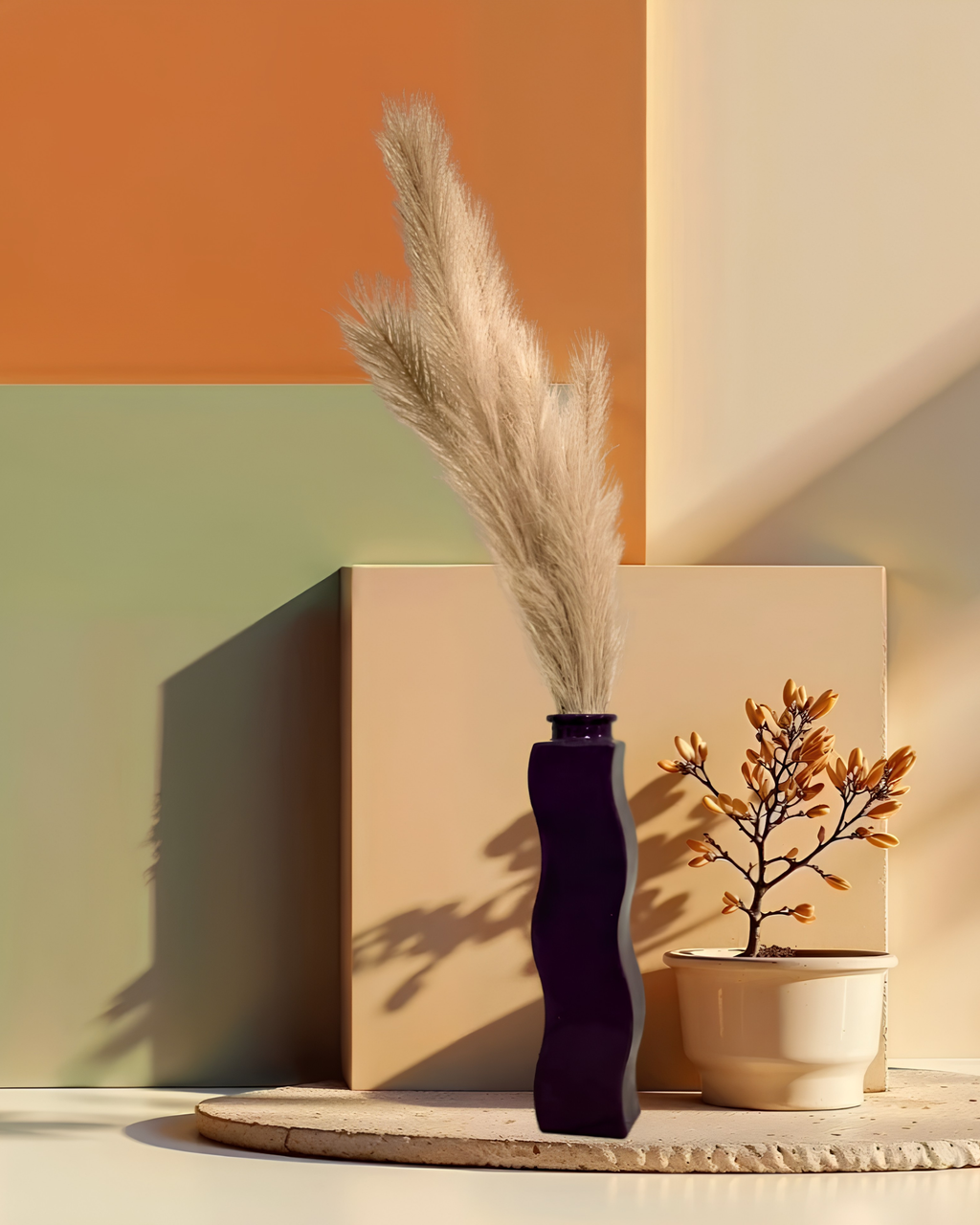 Noir Wave Vase